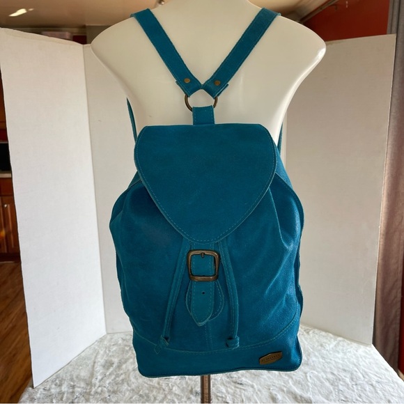 El Market Colombia Small Blue Leather Back Pack main image 16